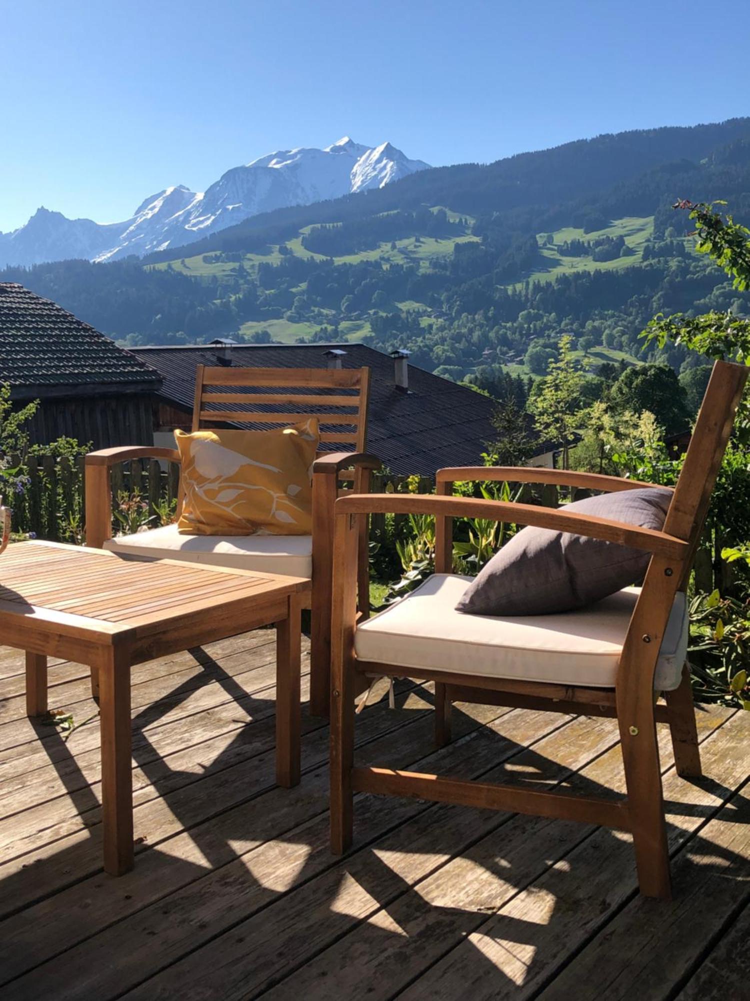 Chalet A Megeve-Vauvray - Grands Appartements , Vue Mont Blanc Demi-Quartier Exterior foto